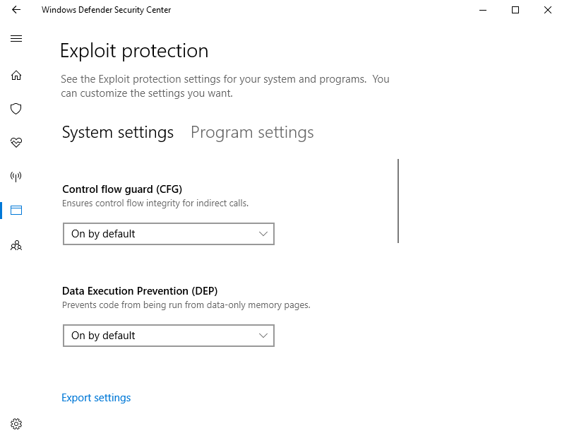Managing Exploit Guard in the Windows Defender Security Center in Windows 10 Fall Creators Update (Image Credit: Russell Smith)