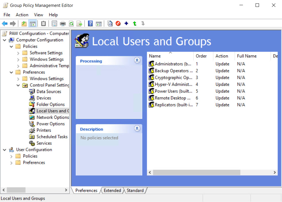 Creating the Group Policy Objects for Privileged Access Workstations (Image Credit: Russell Smith)
