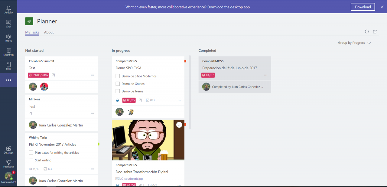 My Tasks App Microsoft Teams 4