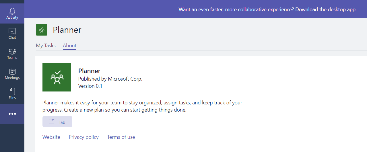 My Tasks App Microsoft Teams 8