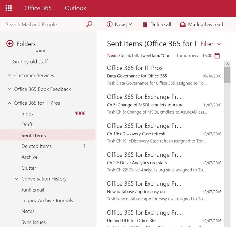 Office 365 group Mailbox OWA