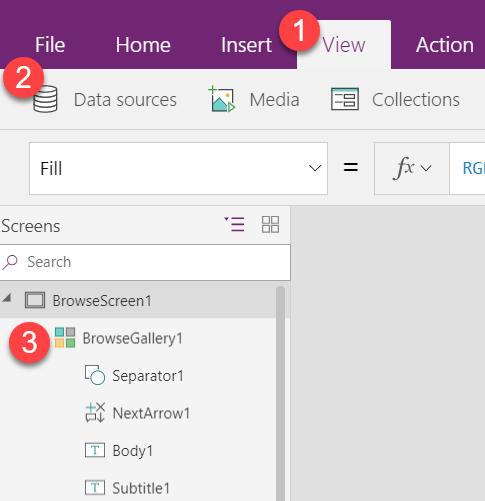 PowerApps Browse Gallery