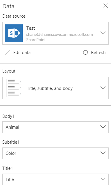 PowerApps Data Source