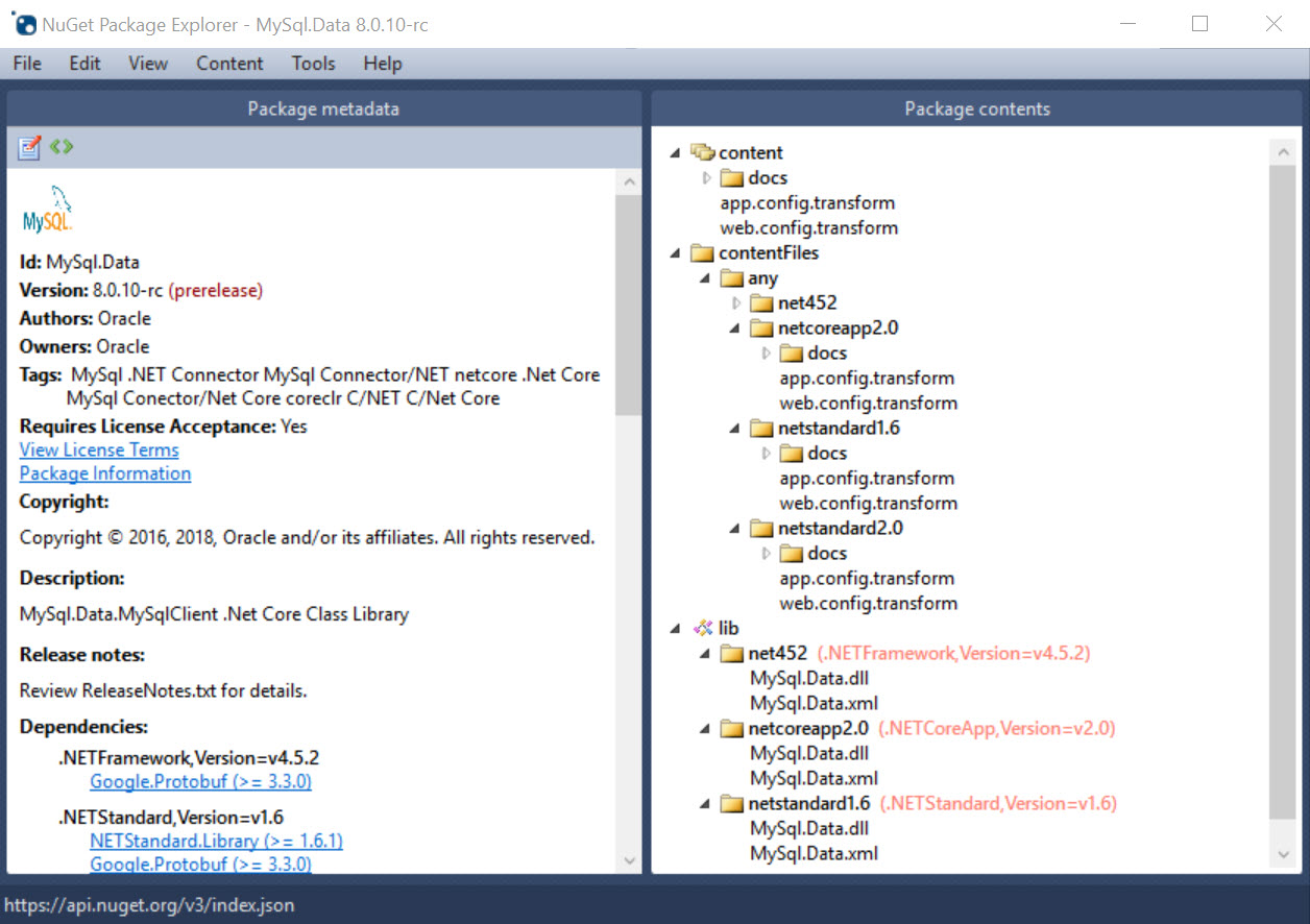NuGet Package Explorer (Image Credit: Russell Smith)