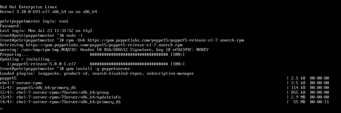 Install Puppet Enterprise in Red Hat Linux (Image Credit: Russell Smith)