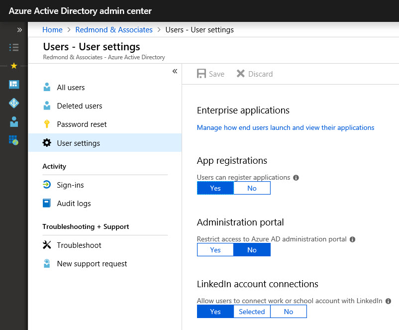 Connecting Azure AD to LinkedIn