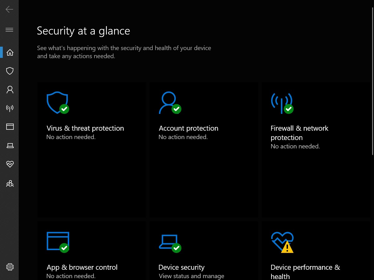 Windows Defender Security Center is renamed to Windows Security in Windows 10 version 1809 (Image Credit: Russell Smith)