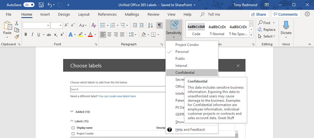 using-office-365-sensitivity-labels-petri-it-knowledgebase