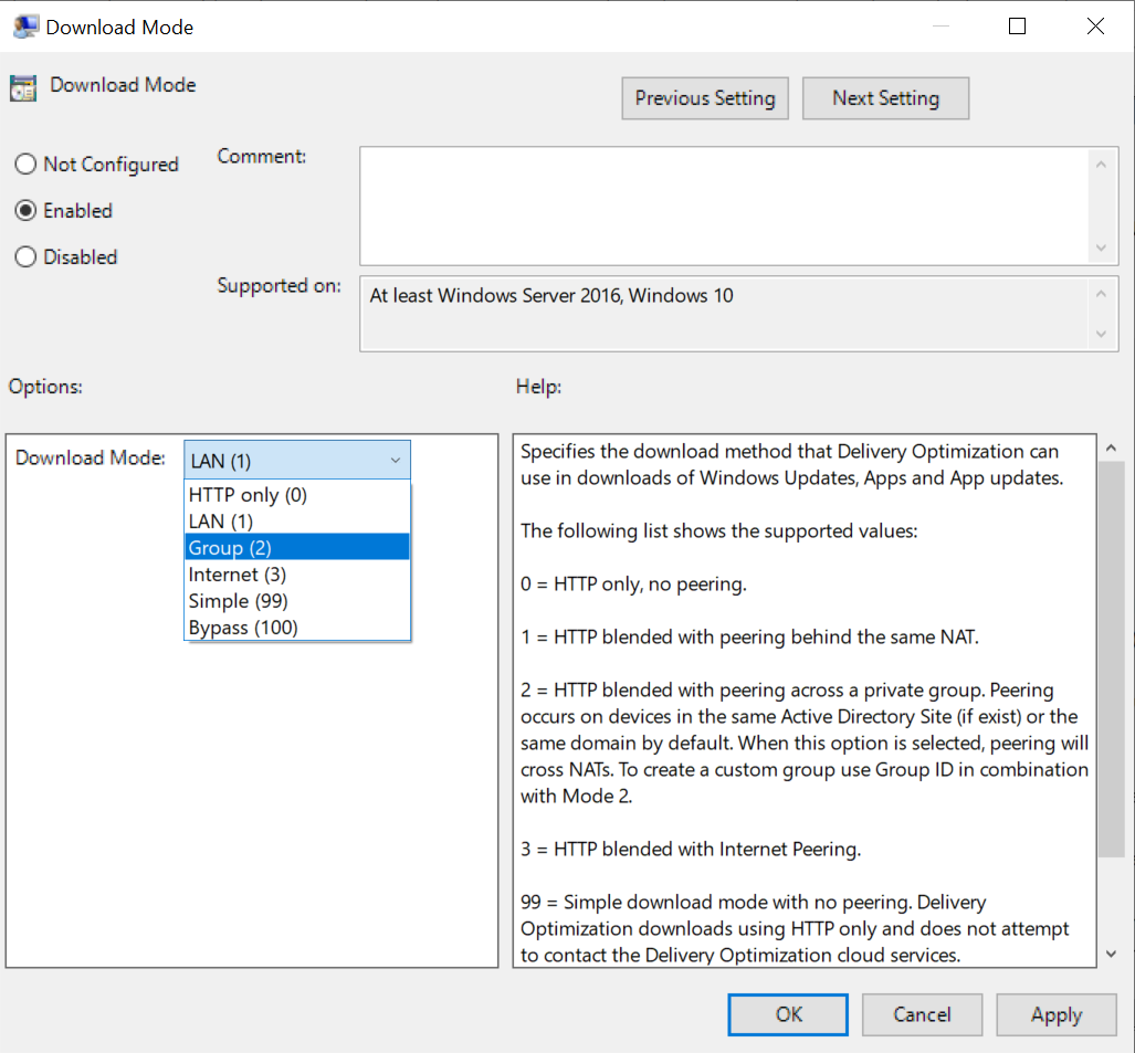 Configure Windows Update Delivery Optimization in Windows 10 (Image Credit: Russell Smith)