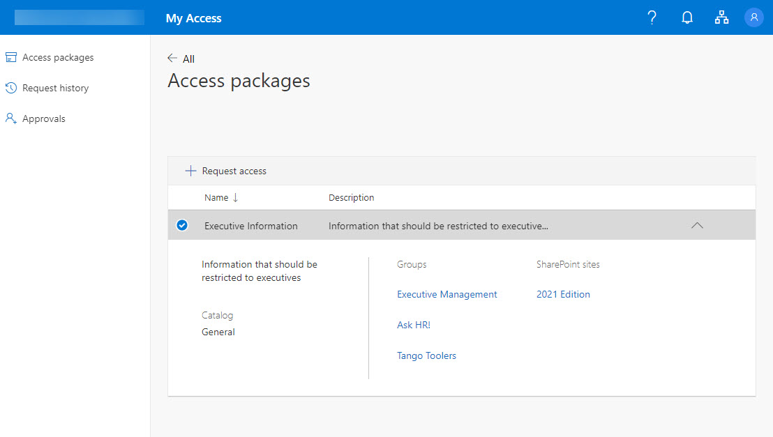 AAD Access Package