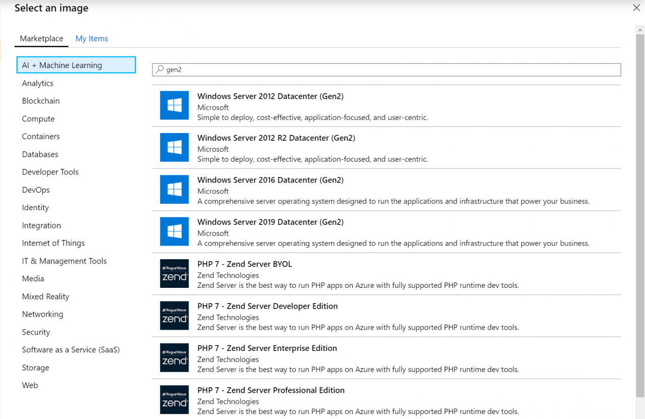 Gen 2 Virtual Machines Preview in Microsoft Azure (Image Credit: Russell Smith)