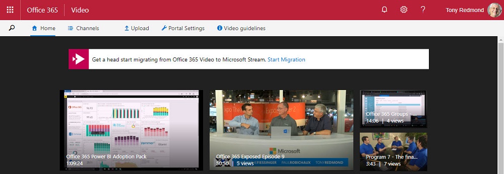 Office 365 Video to Stream migration