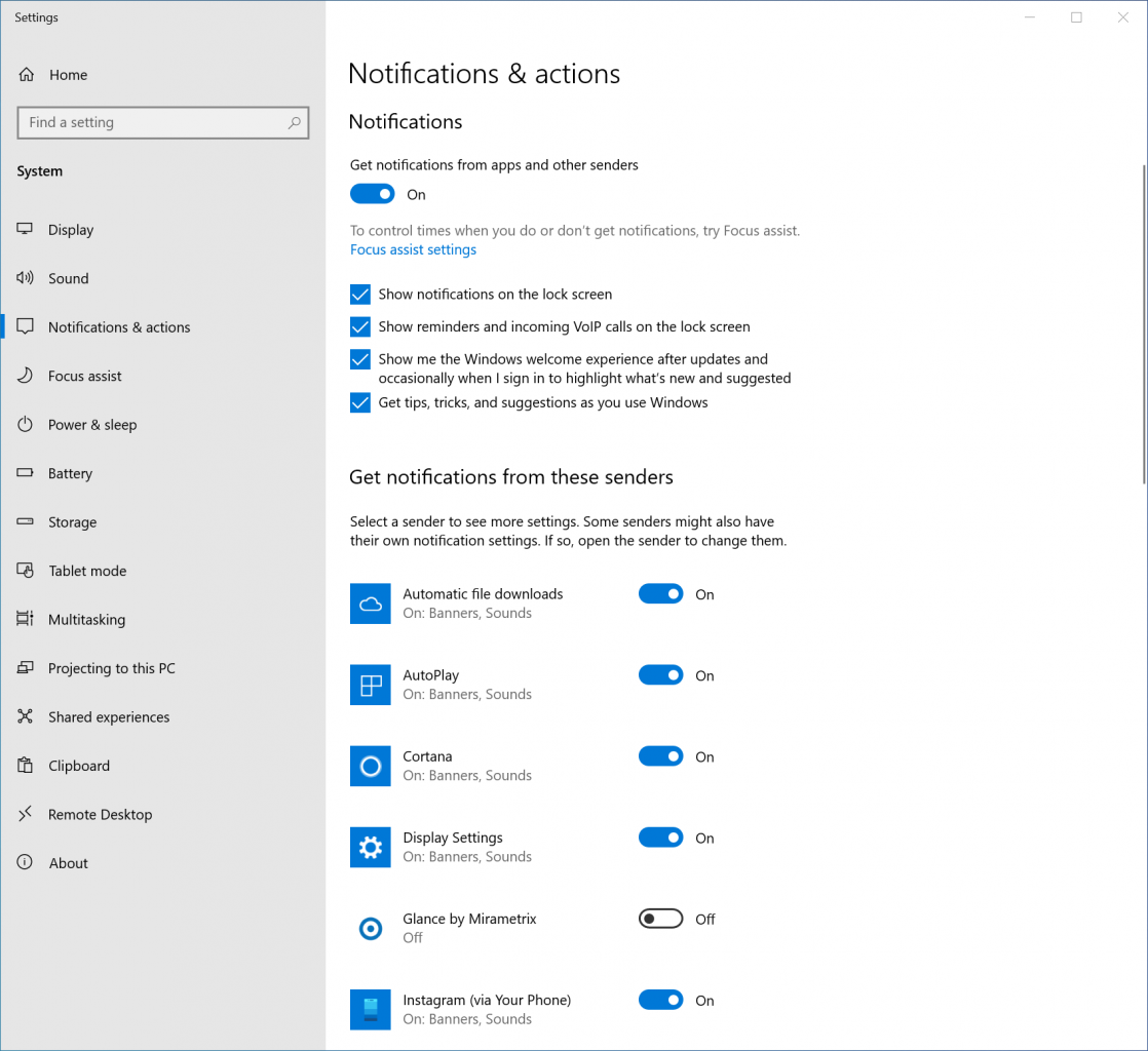 How to Configure Notifications in Windows 10 for Maximum Productivity (Image Credit: Russell Smith)