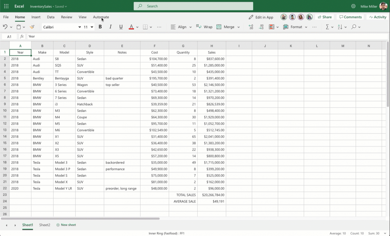 Excel new features December 2021