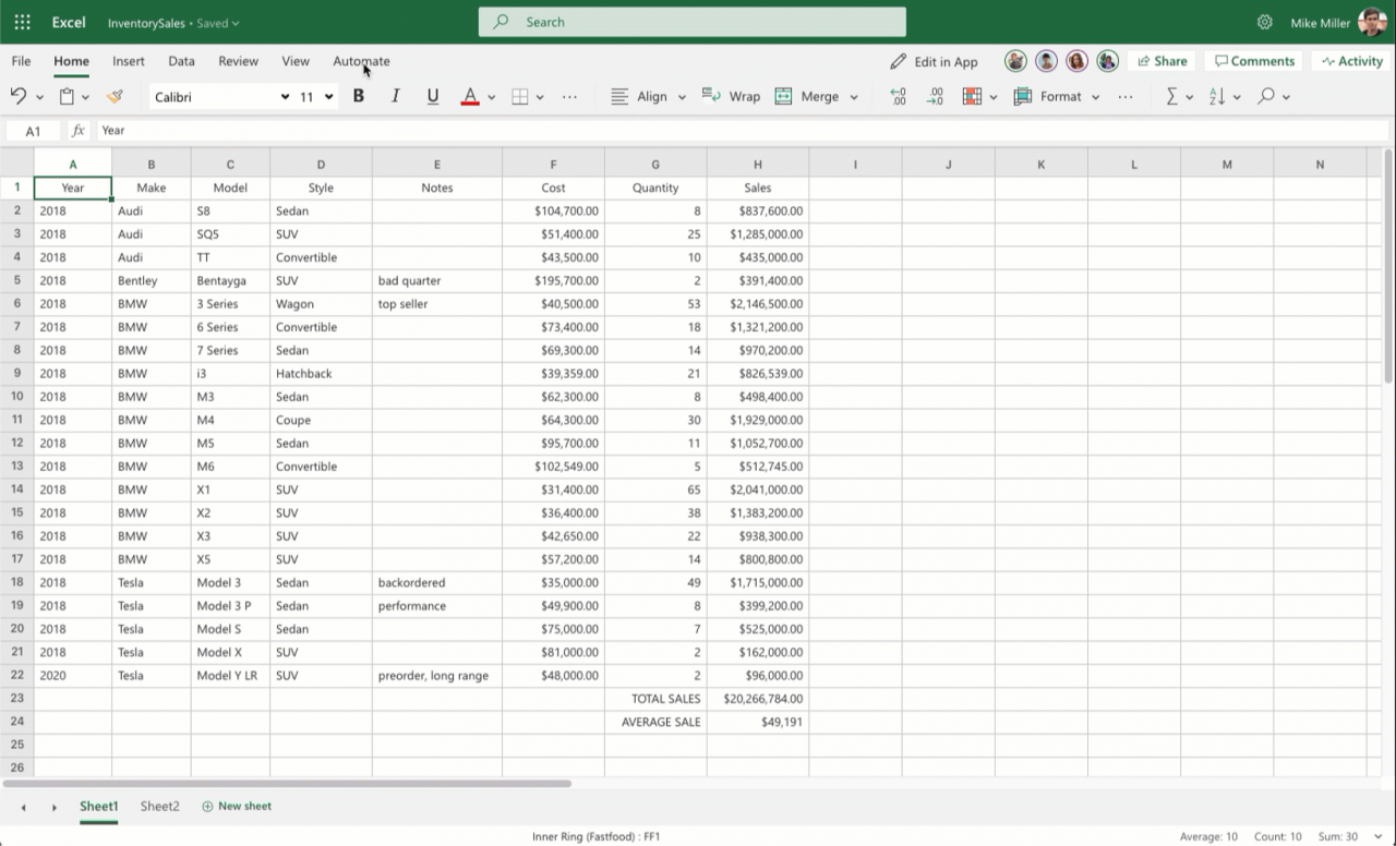 Excel Automate hero