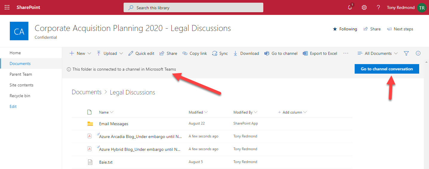 Teams Private Channel in SharePoint Online