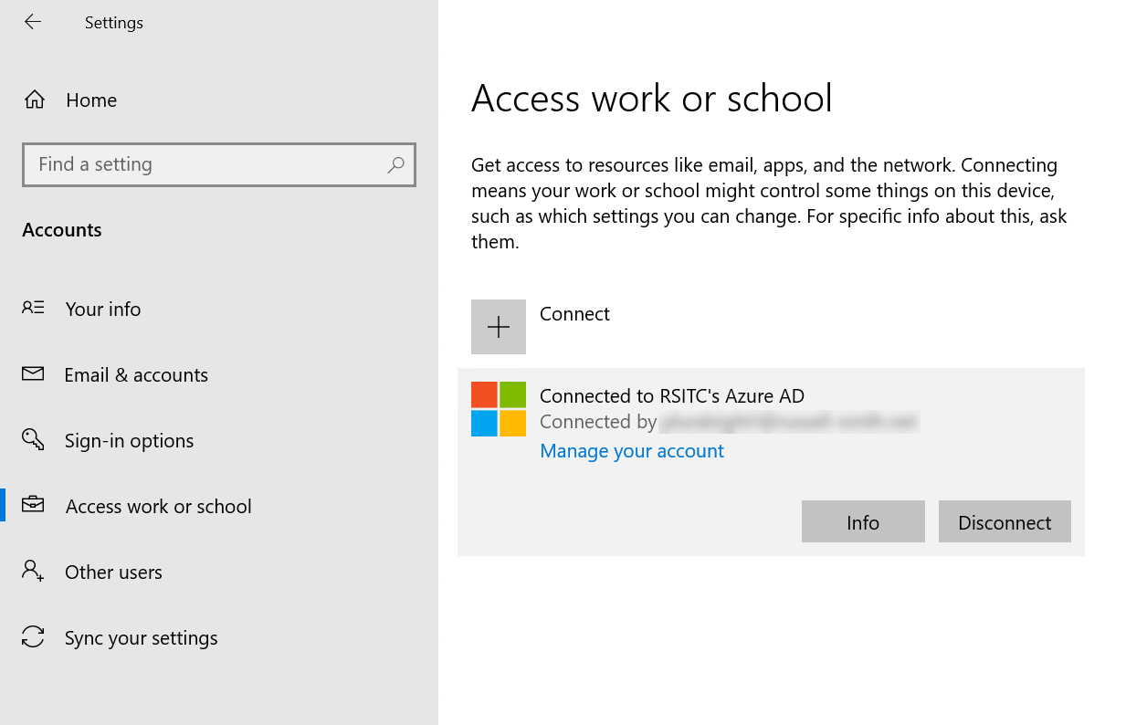 How to Check Whether Windows 10 is Joined to Azure Active Directory (Image Credit: Russell Smith)
