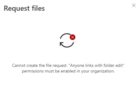 Error when requesting files