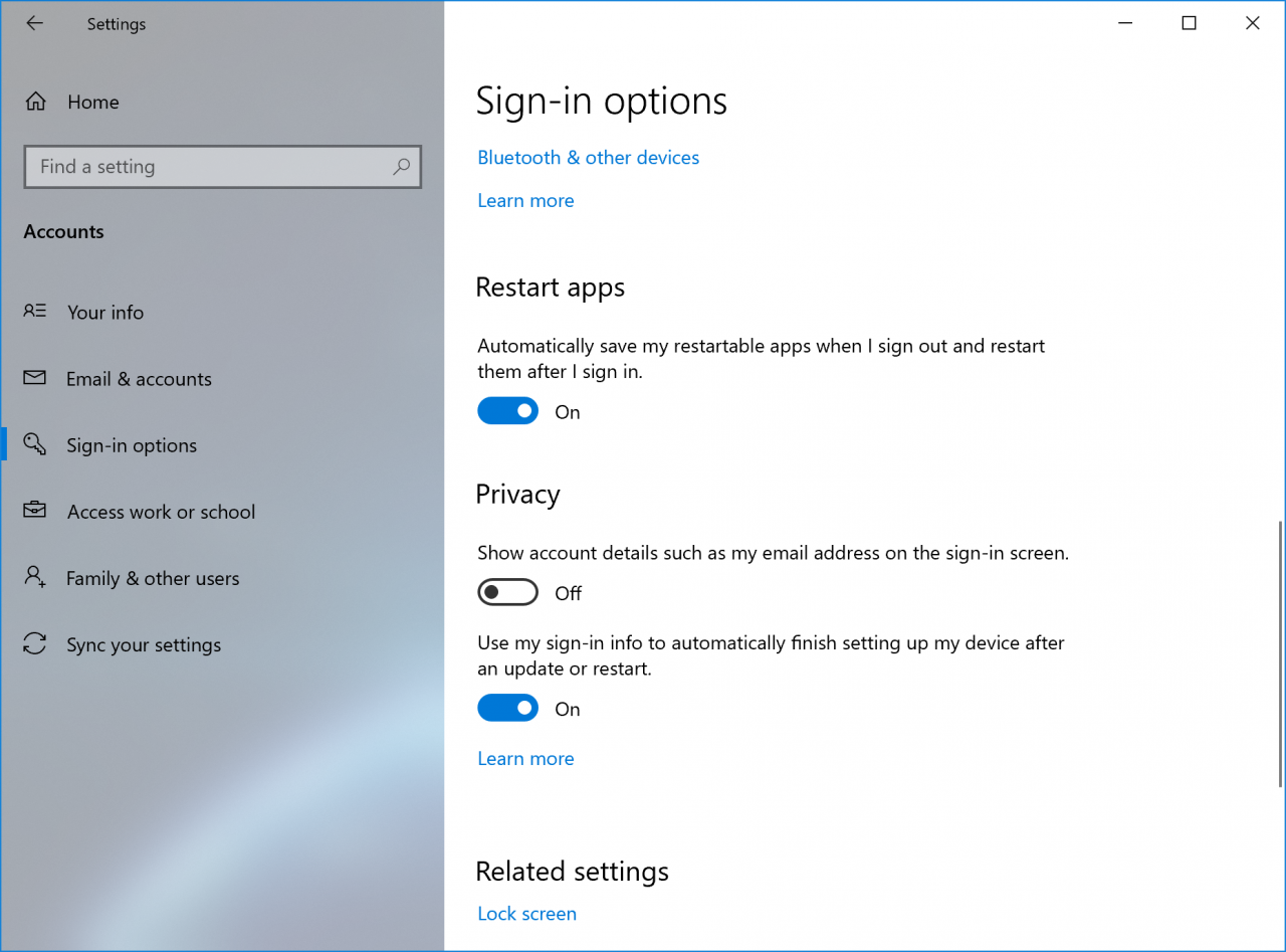 Windows 10 Version 2004 (20H1) – Virtual Desktops and Restart Apps Feature (Image Credit: Microsoft)