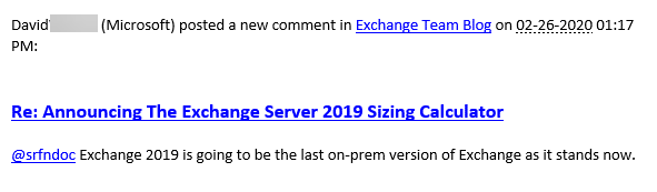 Exchange 2019 Last Version