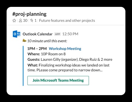 Slack Outlook