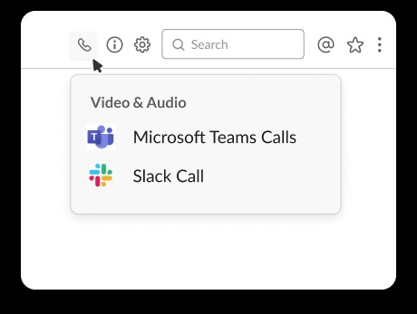 Teams as Slack Audio Provider