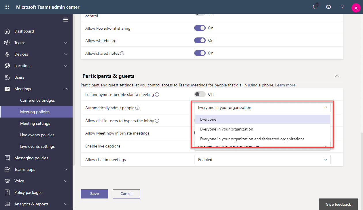 how-to-configure-lobby-meeting-options-in-teams-petri-it-knowledgebase