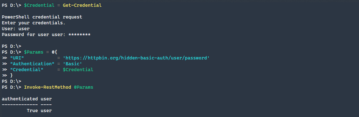 Invoke-RestMethod with Basic Authentication