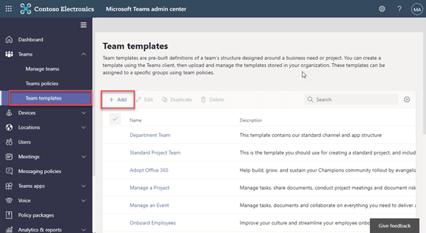 Figure 1 Creating a new Teams template image credit Steve Goodman