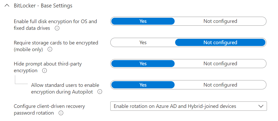 bitlocker endpoint security policy 2