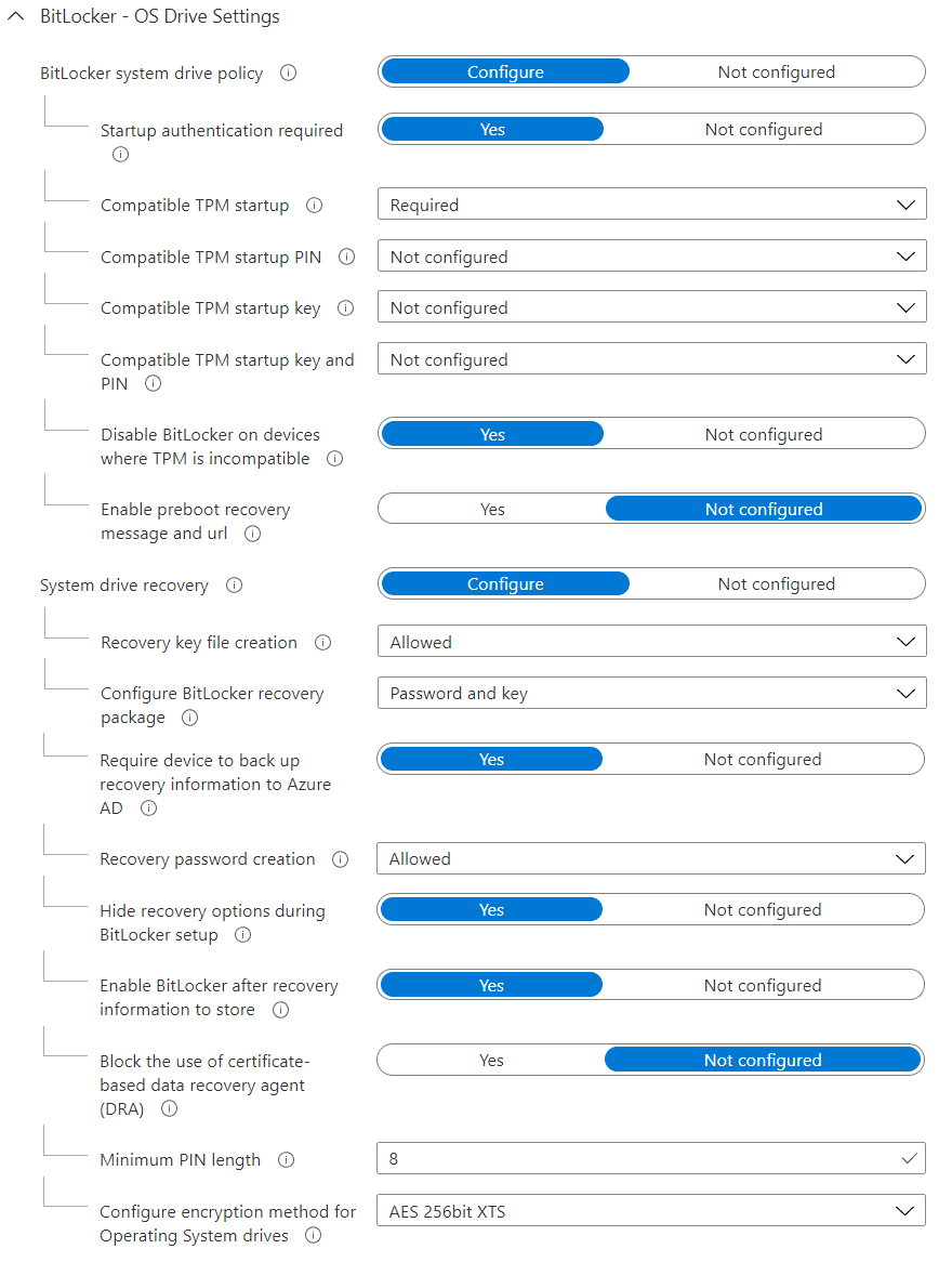 bitlocker endpoint security policy 4