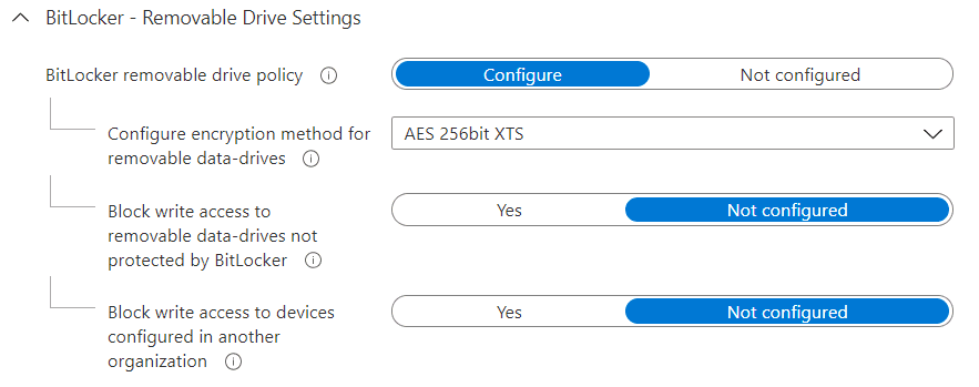 bitlocker endpoint security policy 5