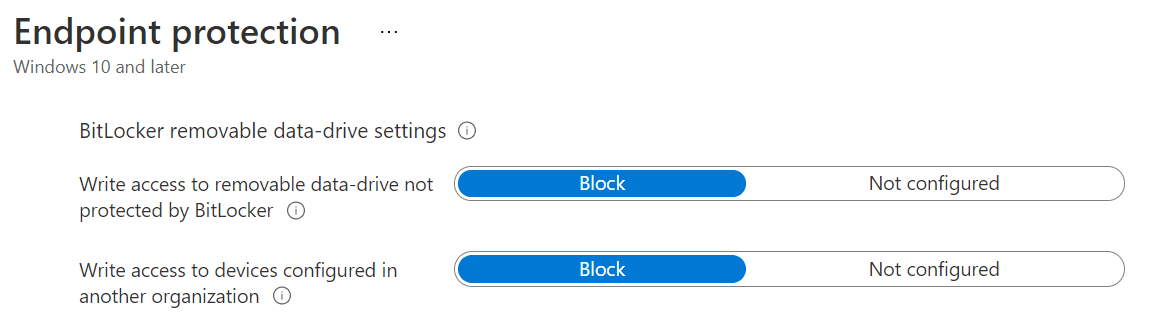 bitlocker endpoint security policy 7