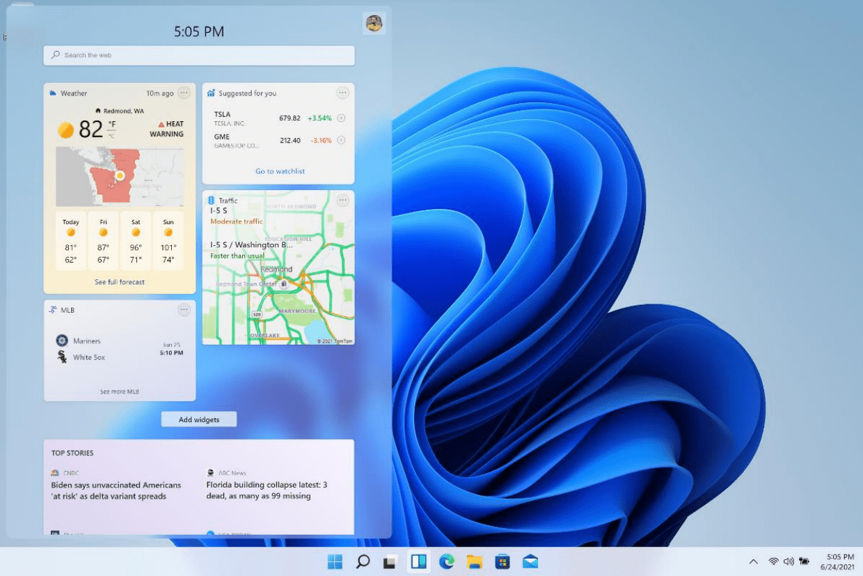 Windows 11 widgets