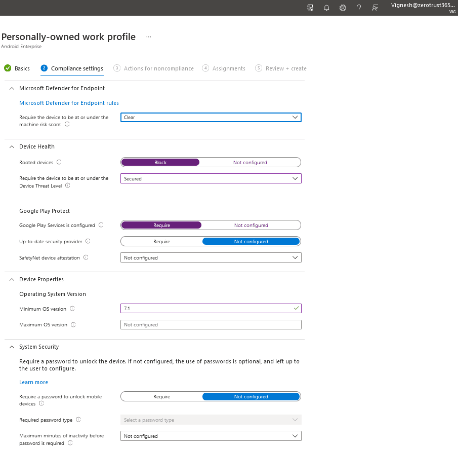 Choose the settings that determine whether a device is allowed to connect.