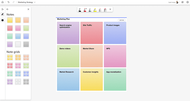 12 new sticky notes and note grids