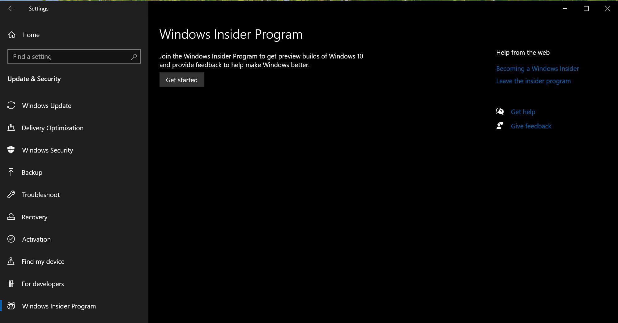 Windows Insider Program - The Beginning