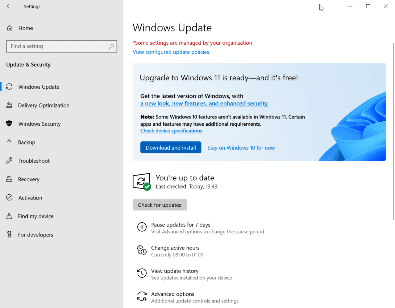 Upgrade to Windows 11