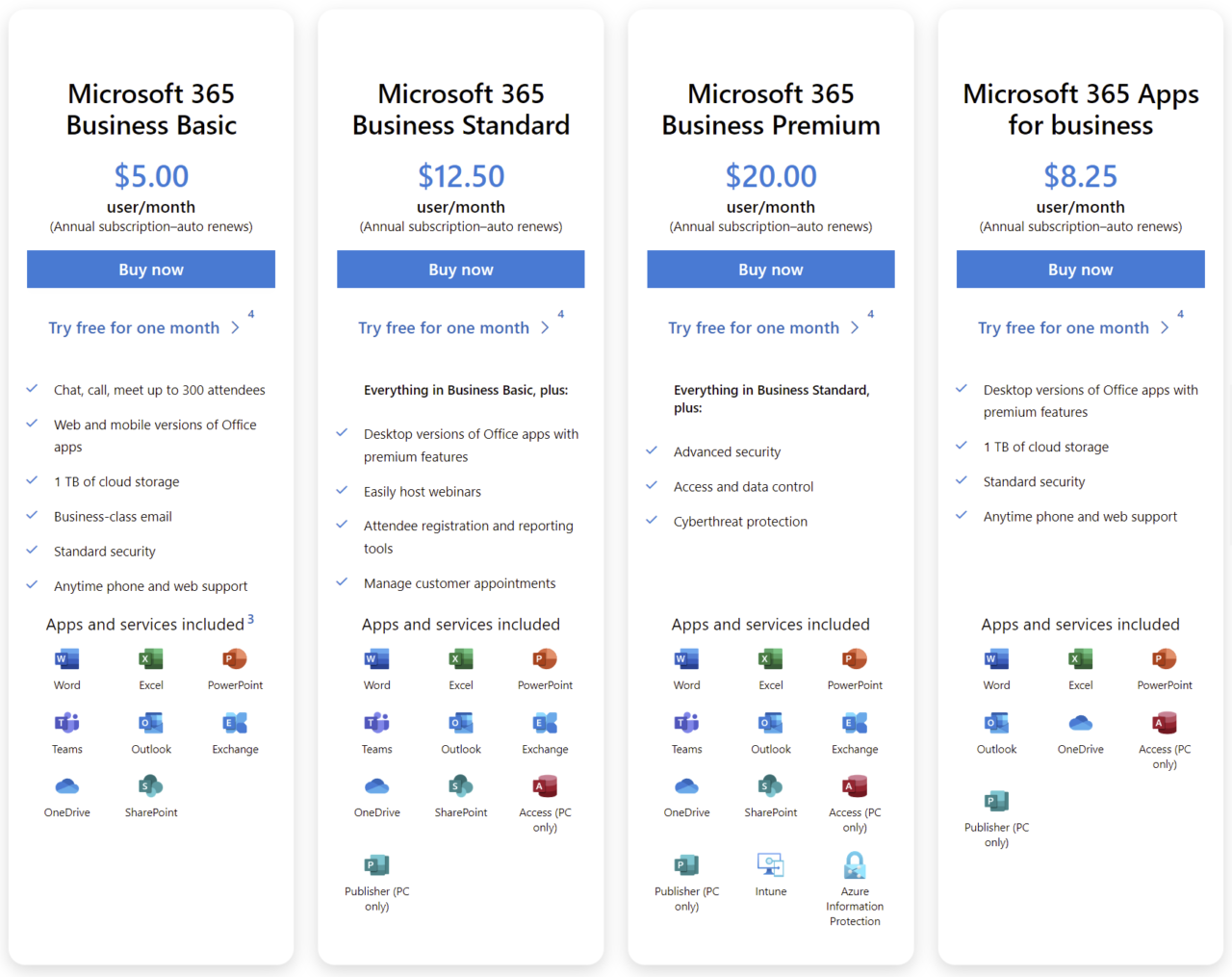 Compare All Microsoft 365 Plans (Formerly Office 365) - Microsoft Store