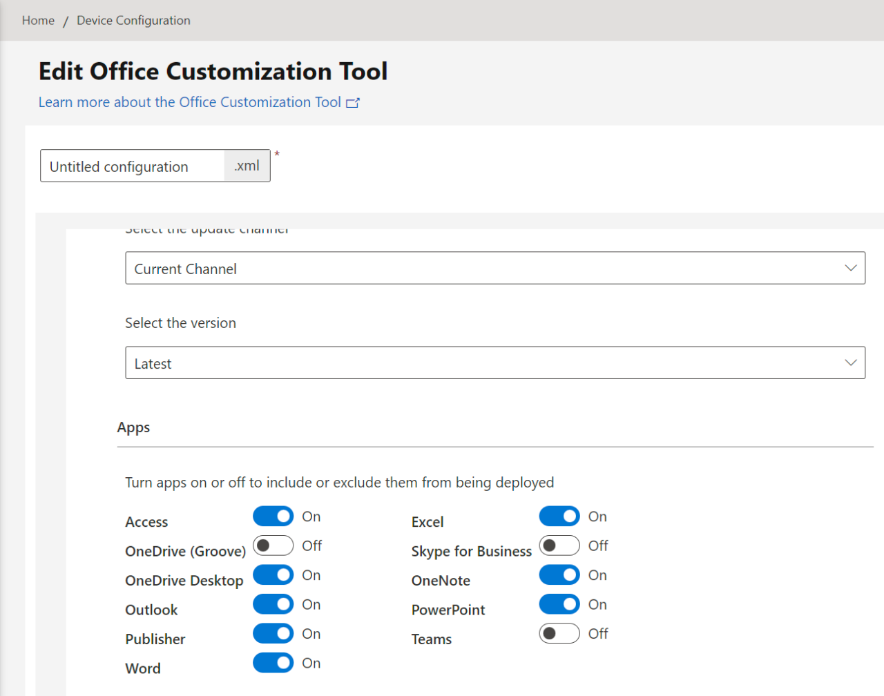 Preventing installation with the Office Deployment Tool