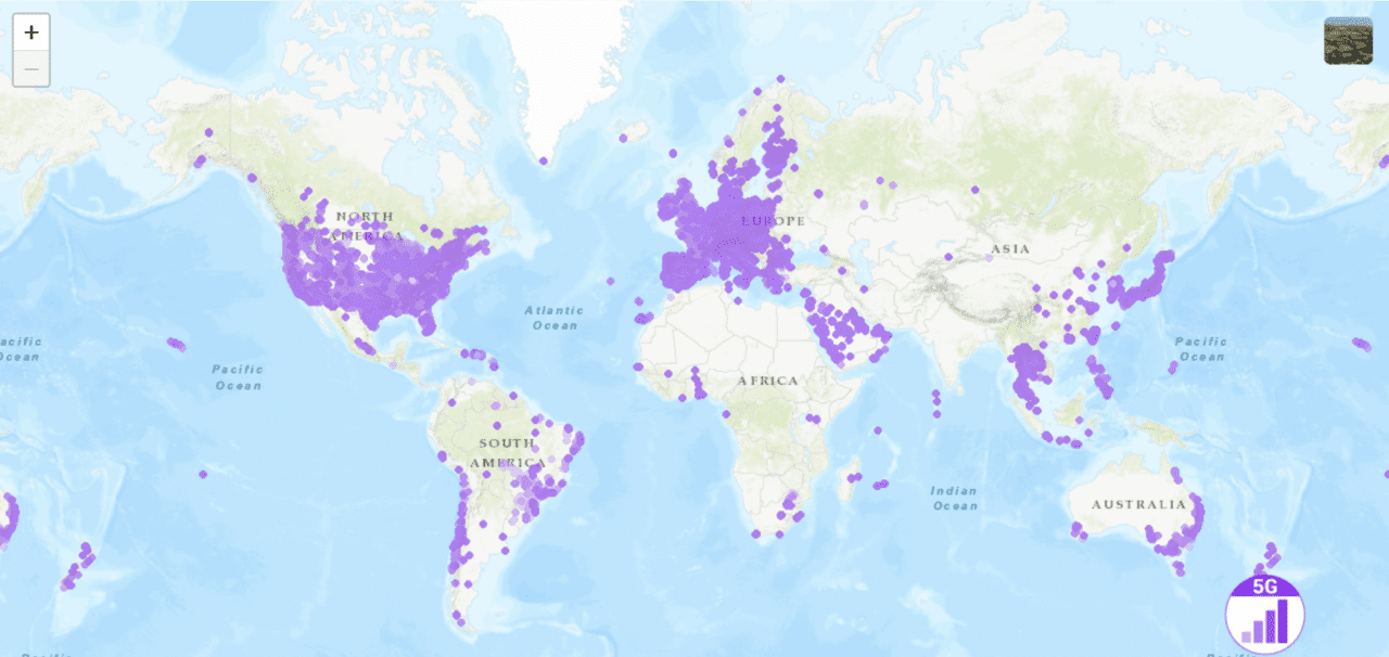 5G world coverage map