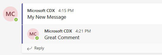 Microsoft Teams reply