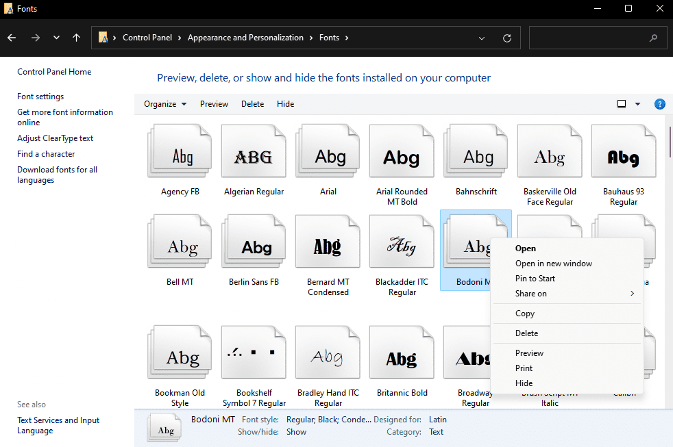 How to Install Fonts in All Versions of Windows - Simple Help