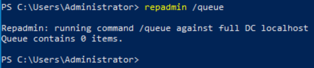 PowerShell command for checking the queue during replication