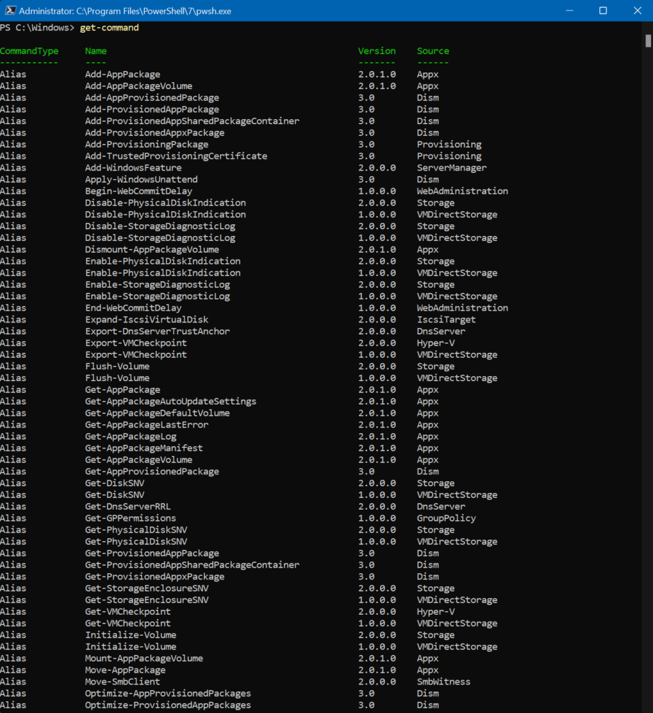 Set Command Equivalent In Powershell