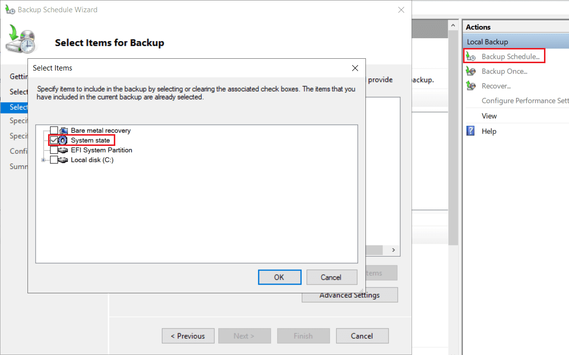 Windows Server Backup System State Active Directory Security