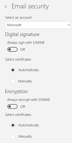 How to send an email using S/MIME controls