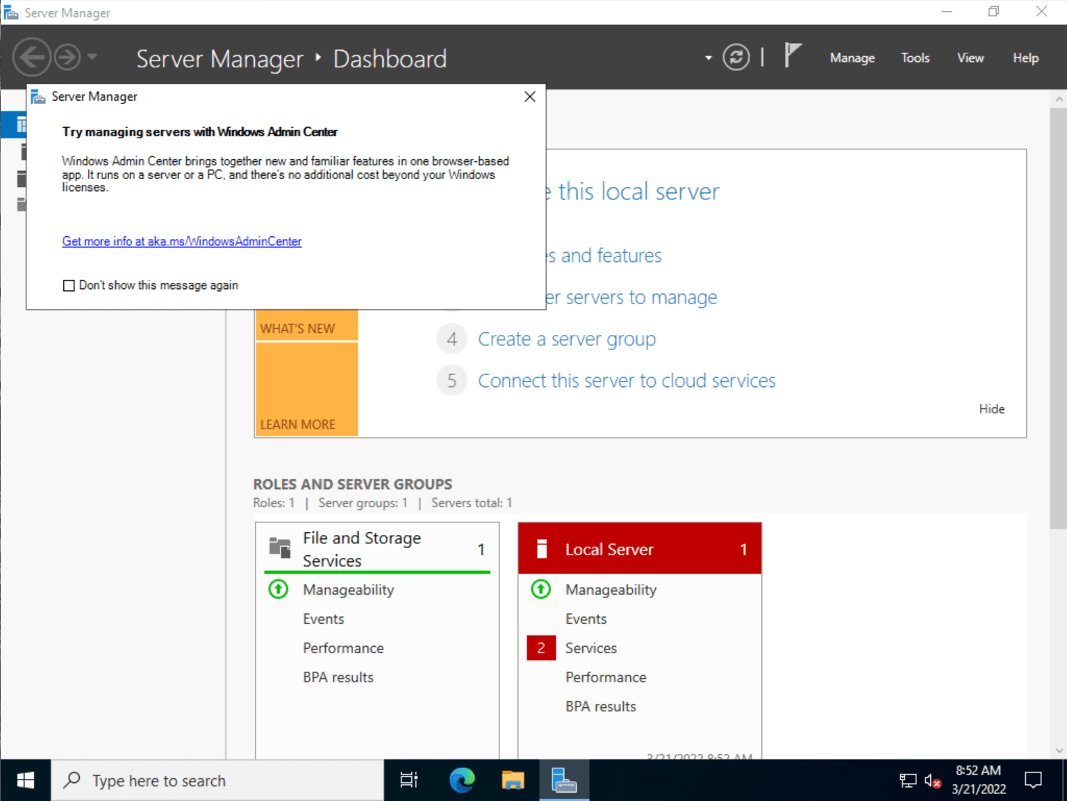 Install Windows Server 2022