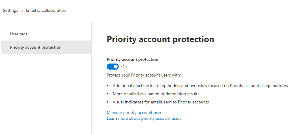 Microsoft Defender for Office 365 Gets Differentiated Protection for Priority Accounts