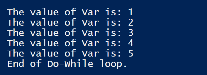 Running a Do-While loop